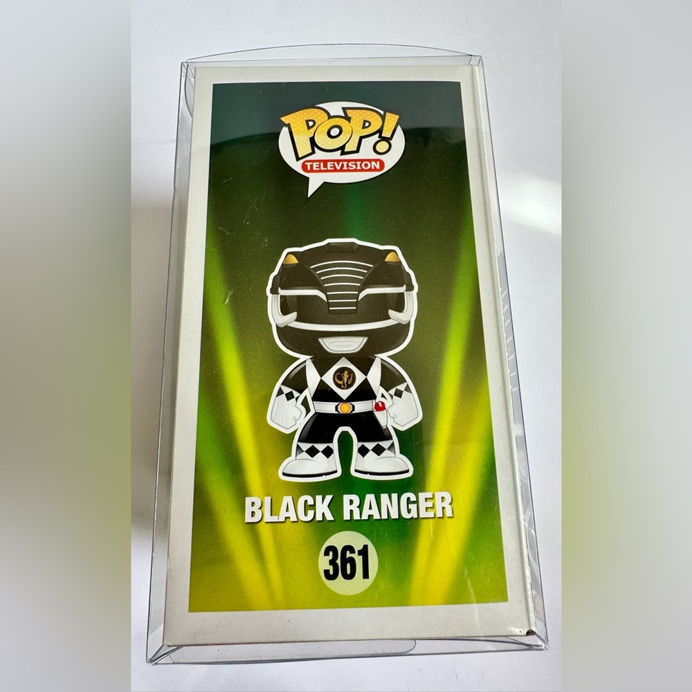 Funko Pop! Vinyl: Power Rangers - Black Ranger #361 W/Protector - Picture 4 of 9
